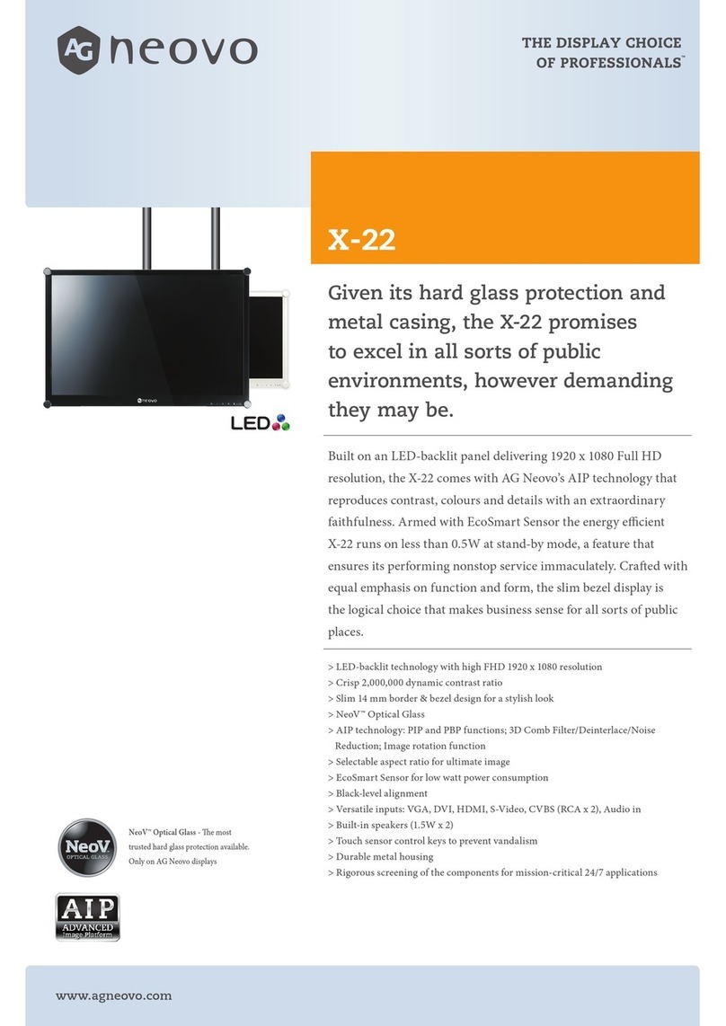 AG Neovo X-22 User manual
