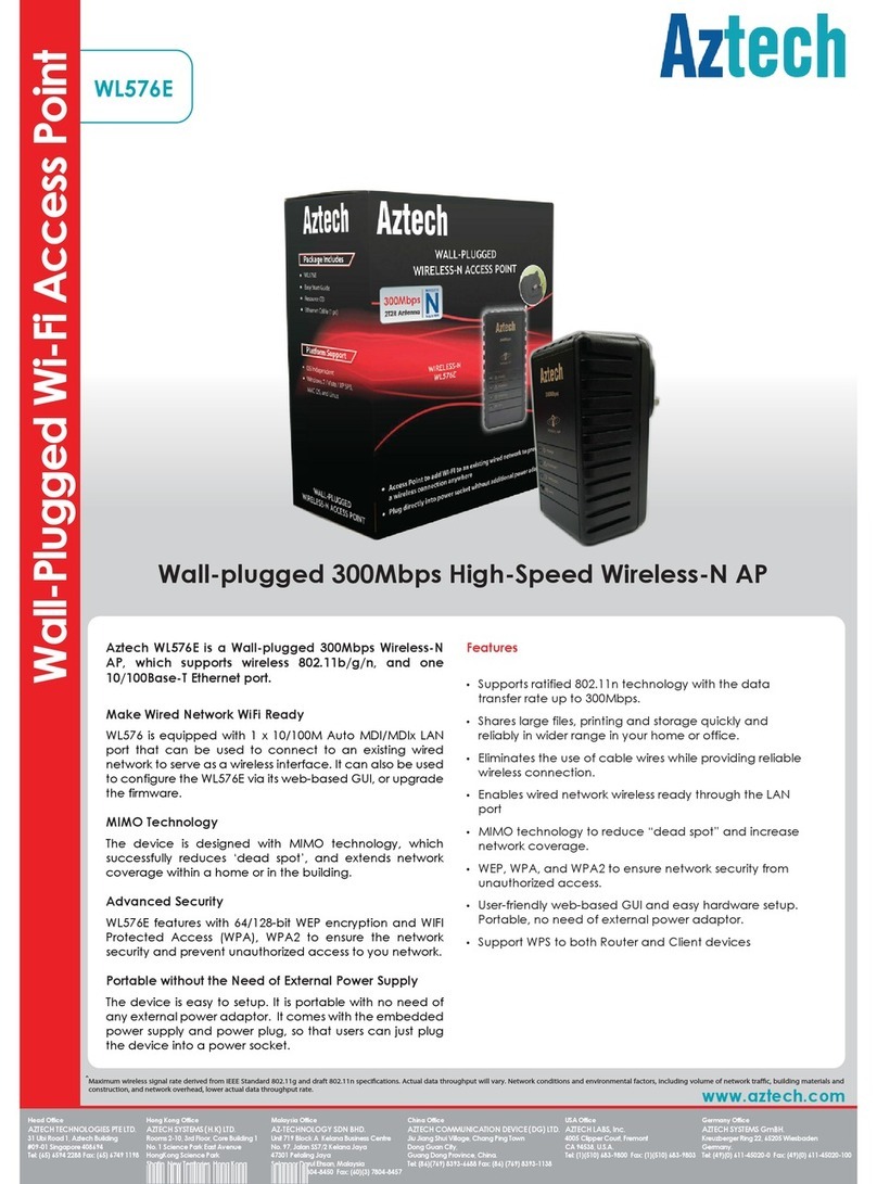 Aztech WL576E User manual