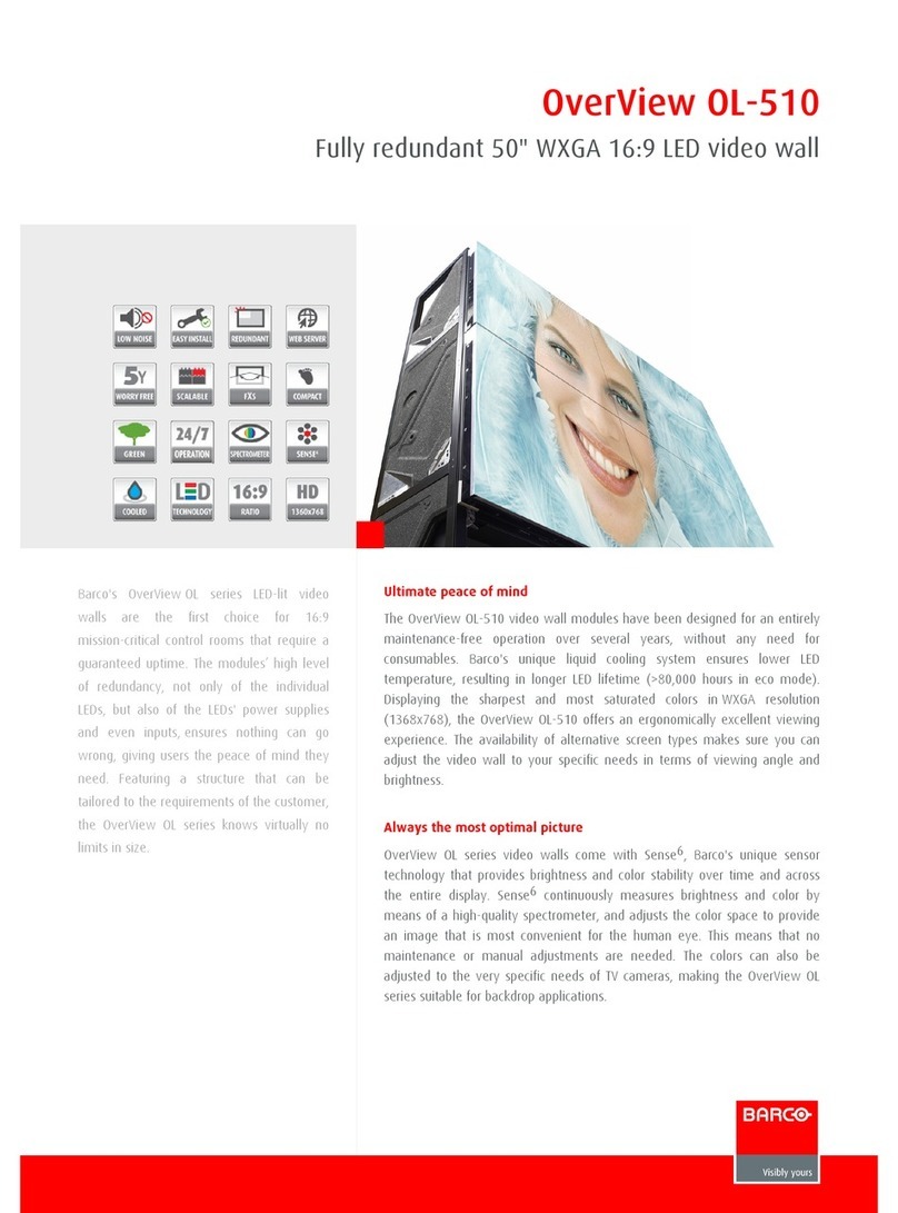 Barco OverView OL­510 User manual