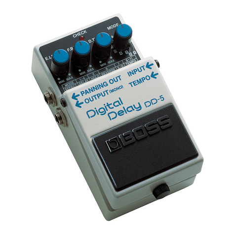BOSSCO DD-5 Digital Delay owner's manual