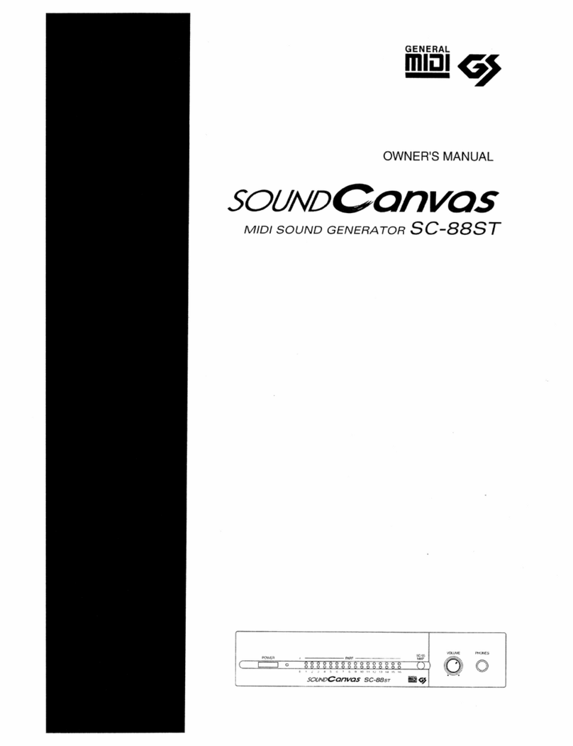 Roland Sound Canvas SC-88ST User manual Roland Sound Canvas SC-88ST User manual