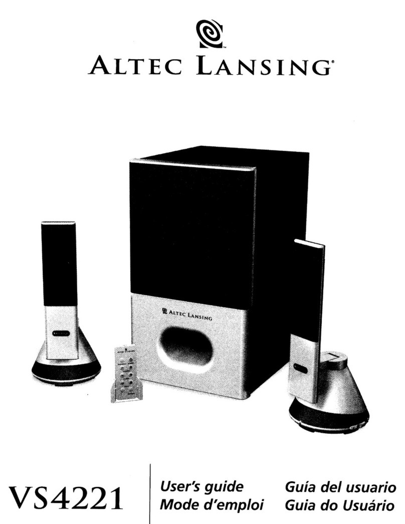 Altec Lansing VS4221 user guide