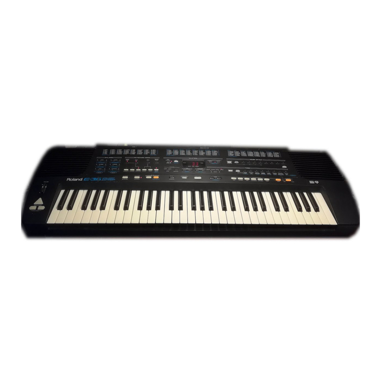 Roland E-36 User manual