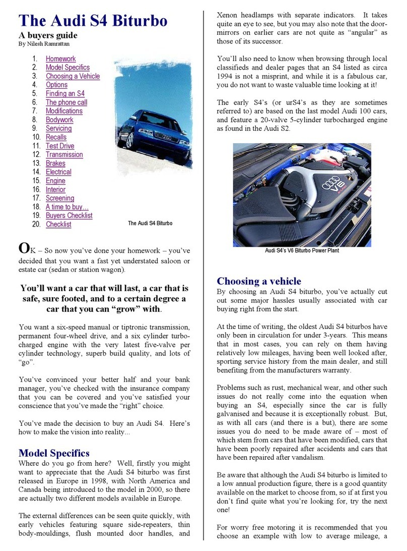 Audi S4 Biturbo User manual