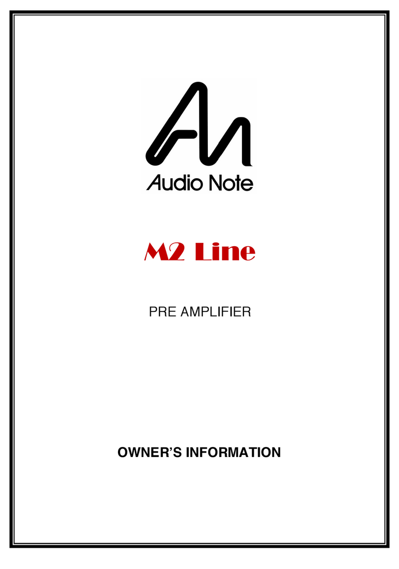 Audio Note M2 RIAA Owner's Information