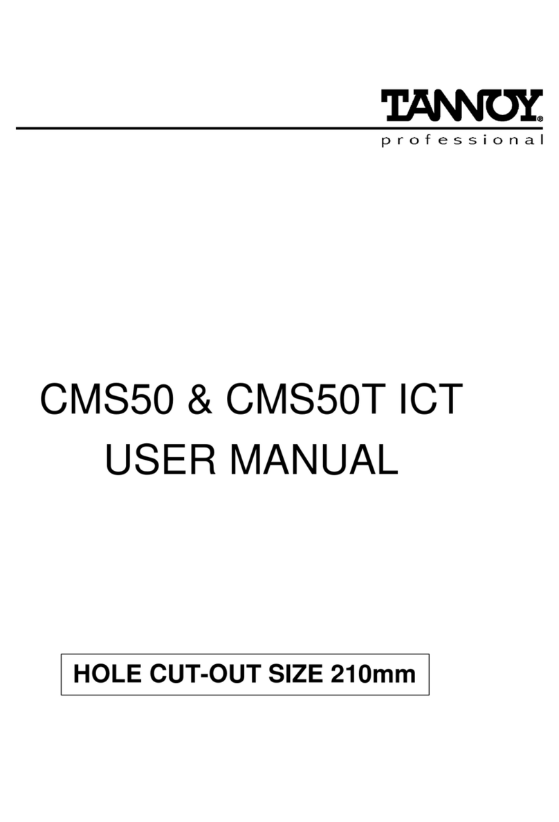 Tannoy CMS50 User manual