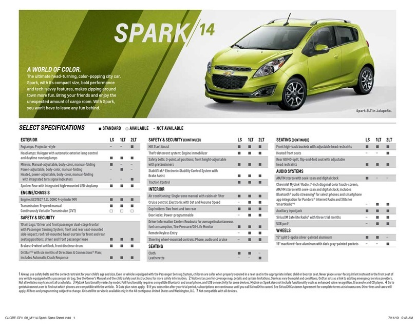 Chevrolet 2014 SPARK LS User manual