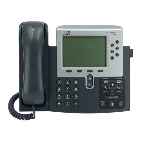 Cisco 7962G - Unified IP Phone VoIP Instruction Manual