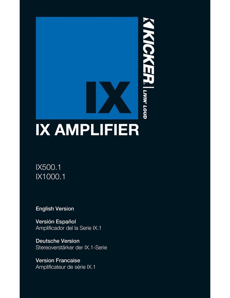 Kicker IX500.1 User manual