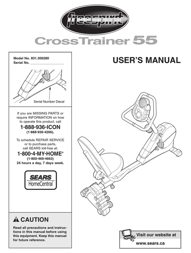 Freespirit FREESPIRIT CROSSTRAINER 55 user manual