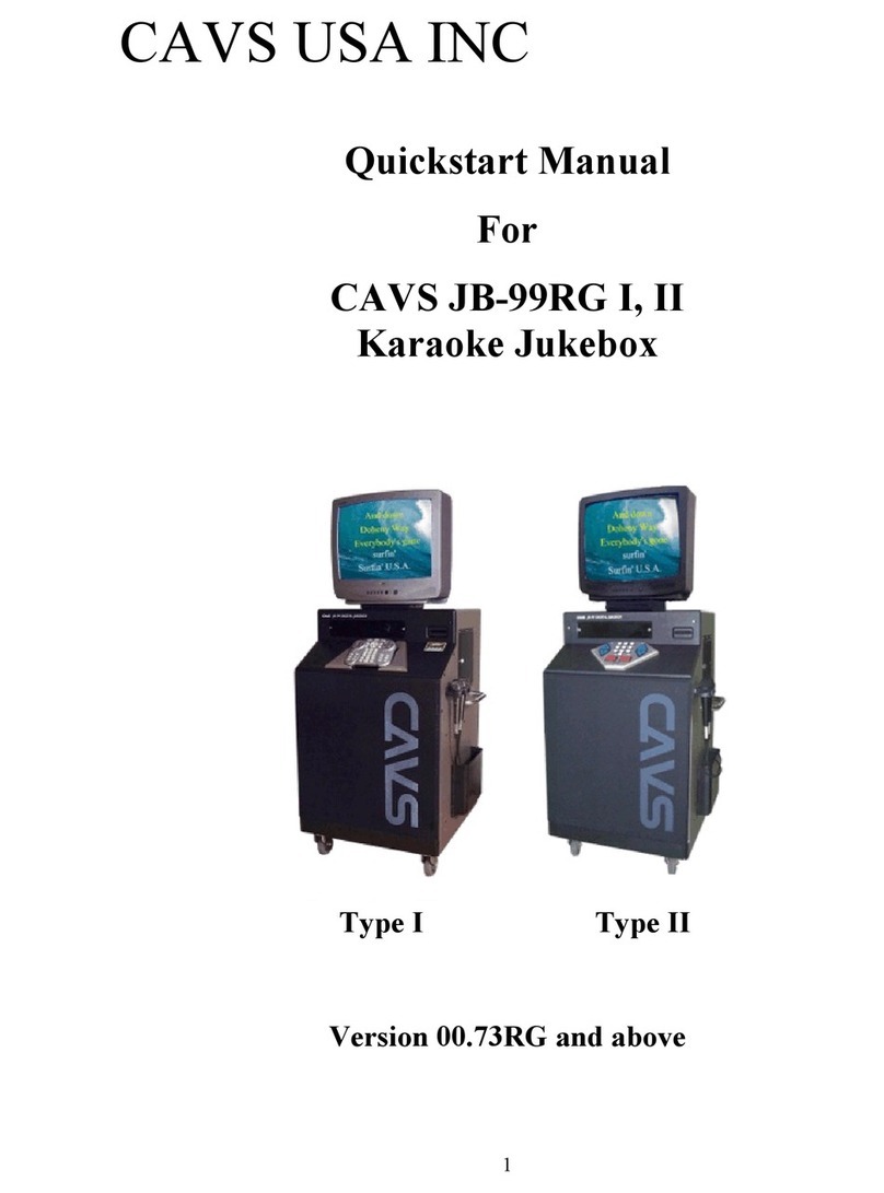 CAVS JB-99RG I Quick start manual