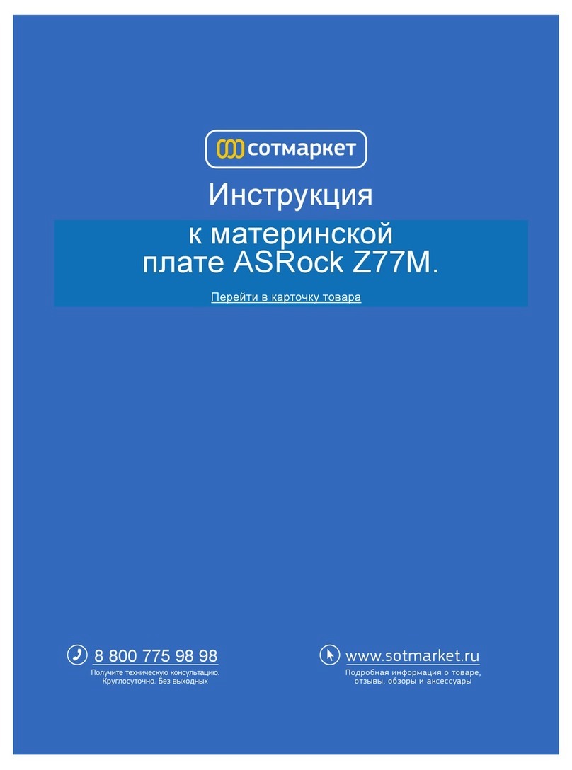 ASROCK Z77M User manual