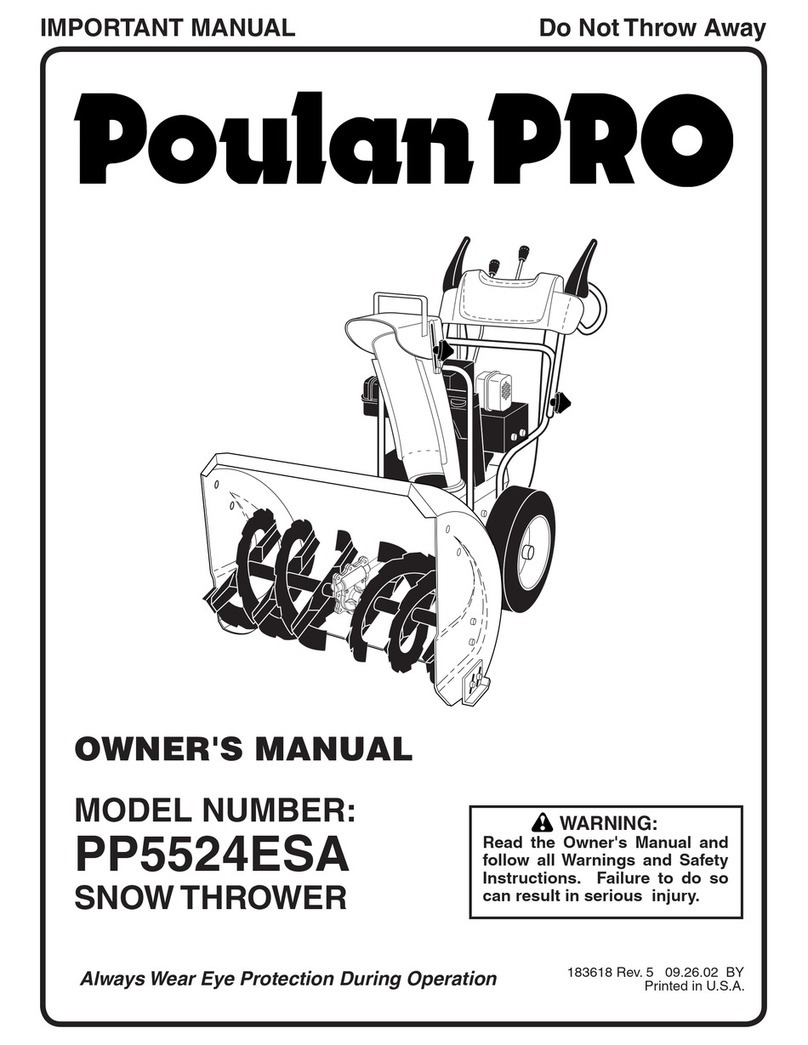 Poulan Pro PP5524ESA owner's manual