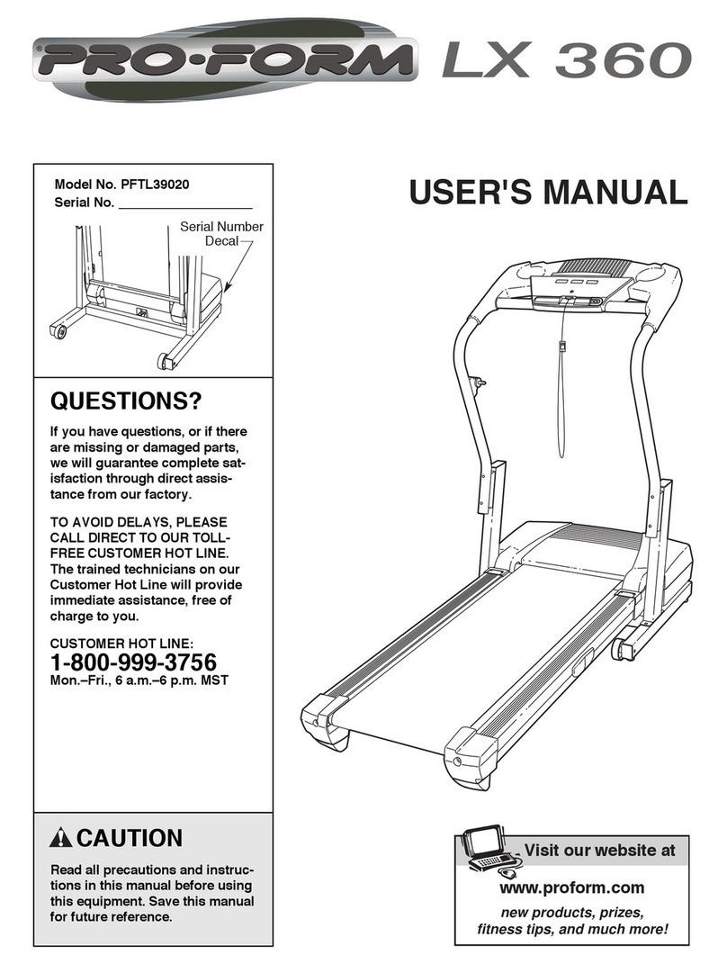 Pro-Form LX 360 User manual