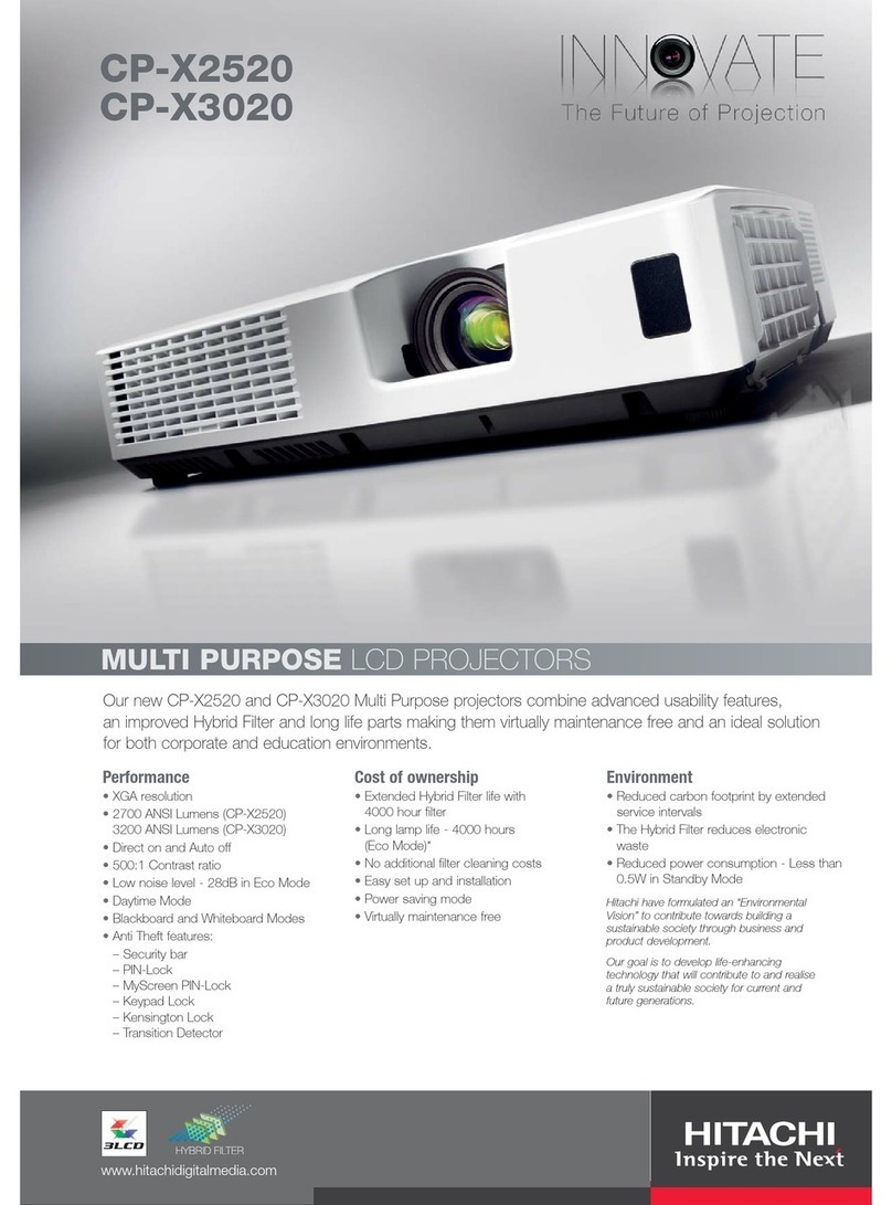 Hitachi Innovate CP-X2520 User manual Hitachi Innovate CP-X2520 User manual