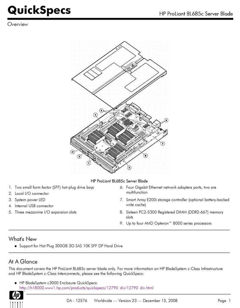 HP BL685c - ProLiant - 4 GB RAM User instructions