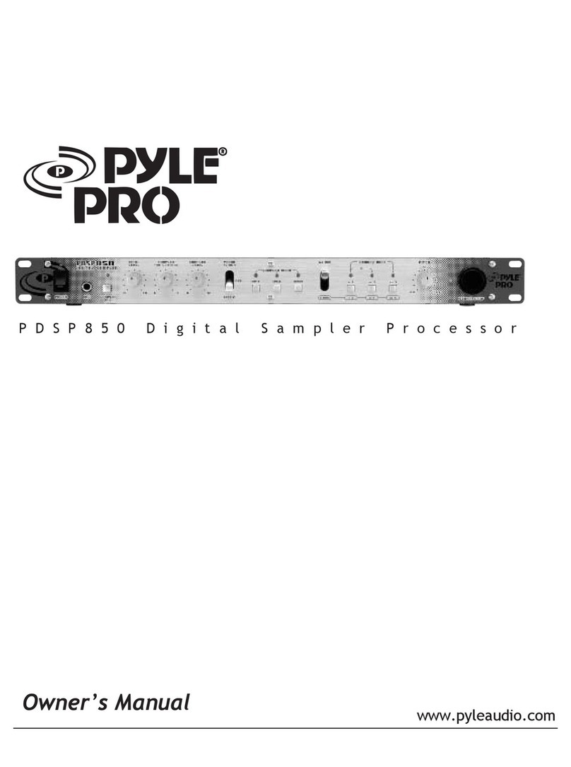 Pyle Pro PDSP850 owner's manual