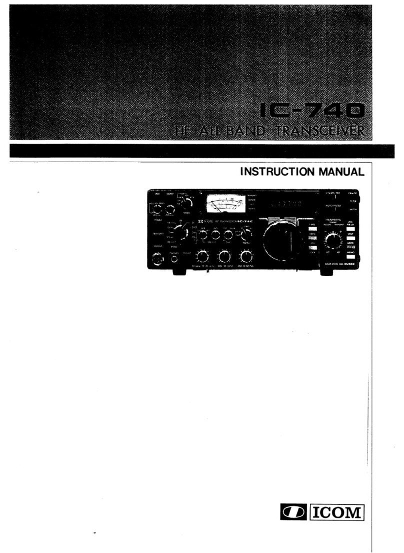 Icom IC-740 User manual