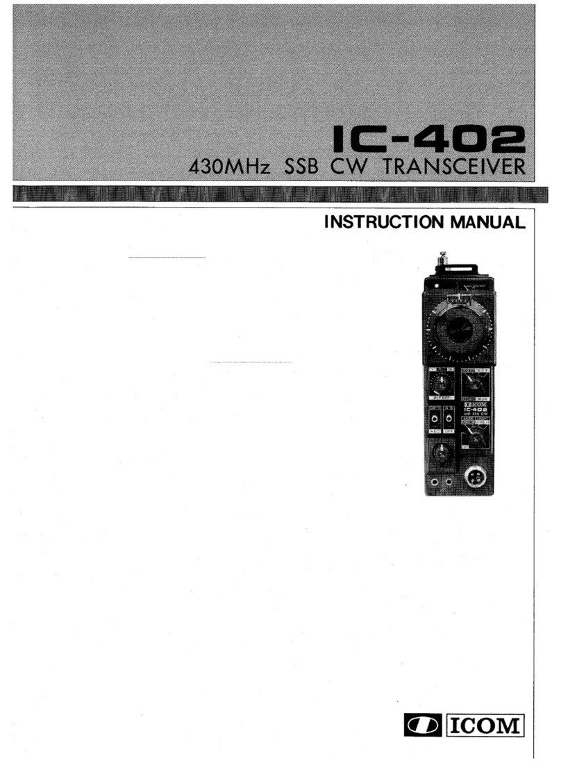 Icom IC-402 User manual