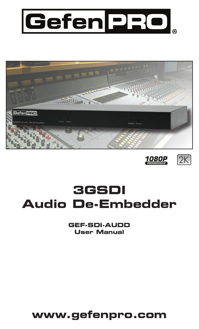 Gefen Pro 3GSDI user manual