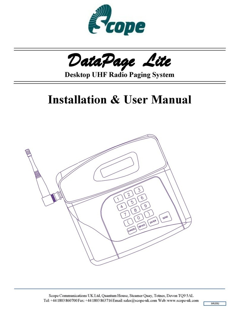 scope DataPage Lite Installation & user manual