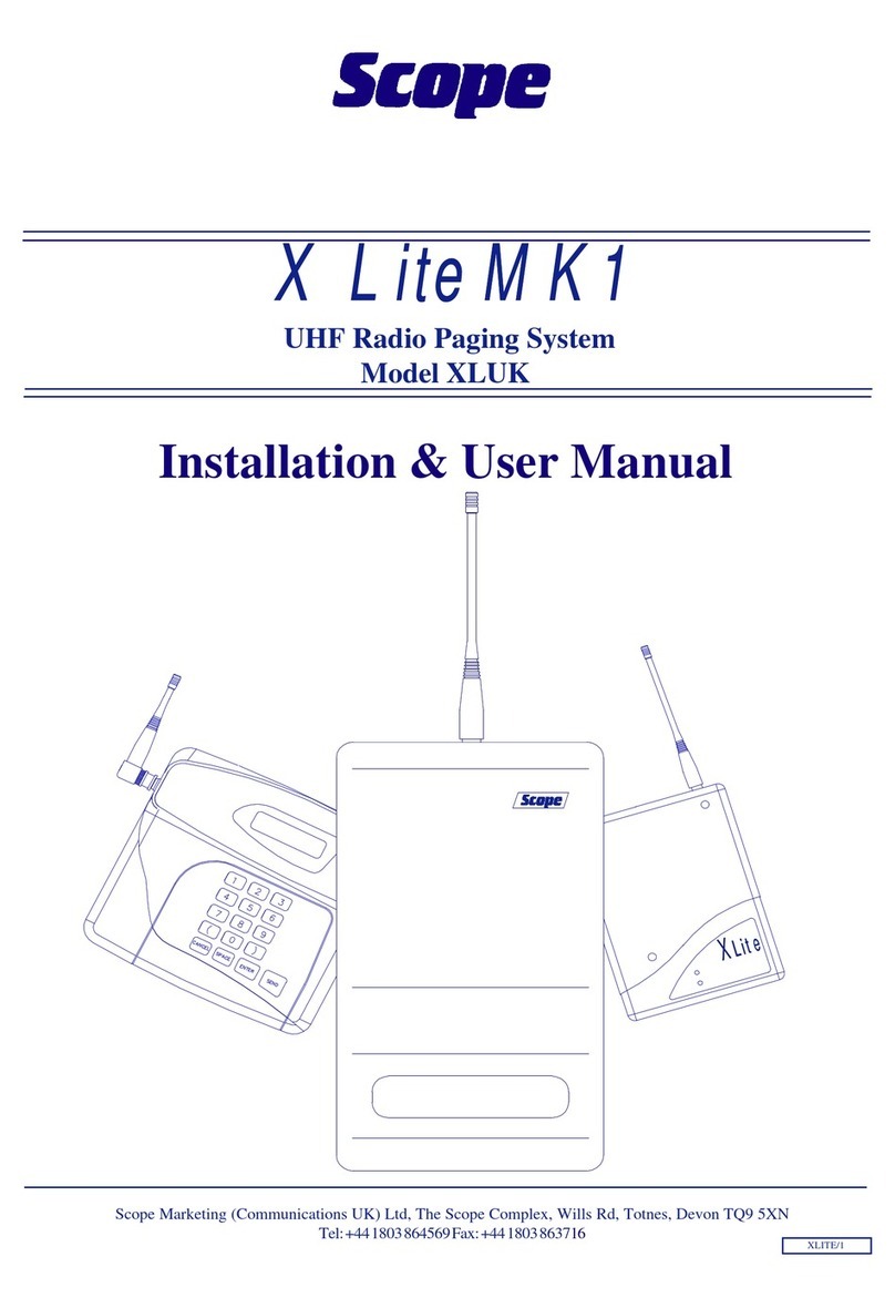 scope X Lite MK1 XLUK Instruction Manual