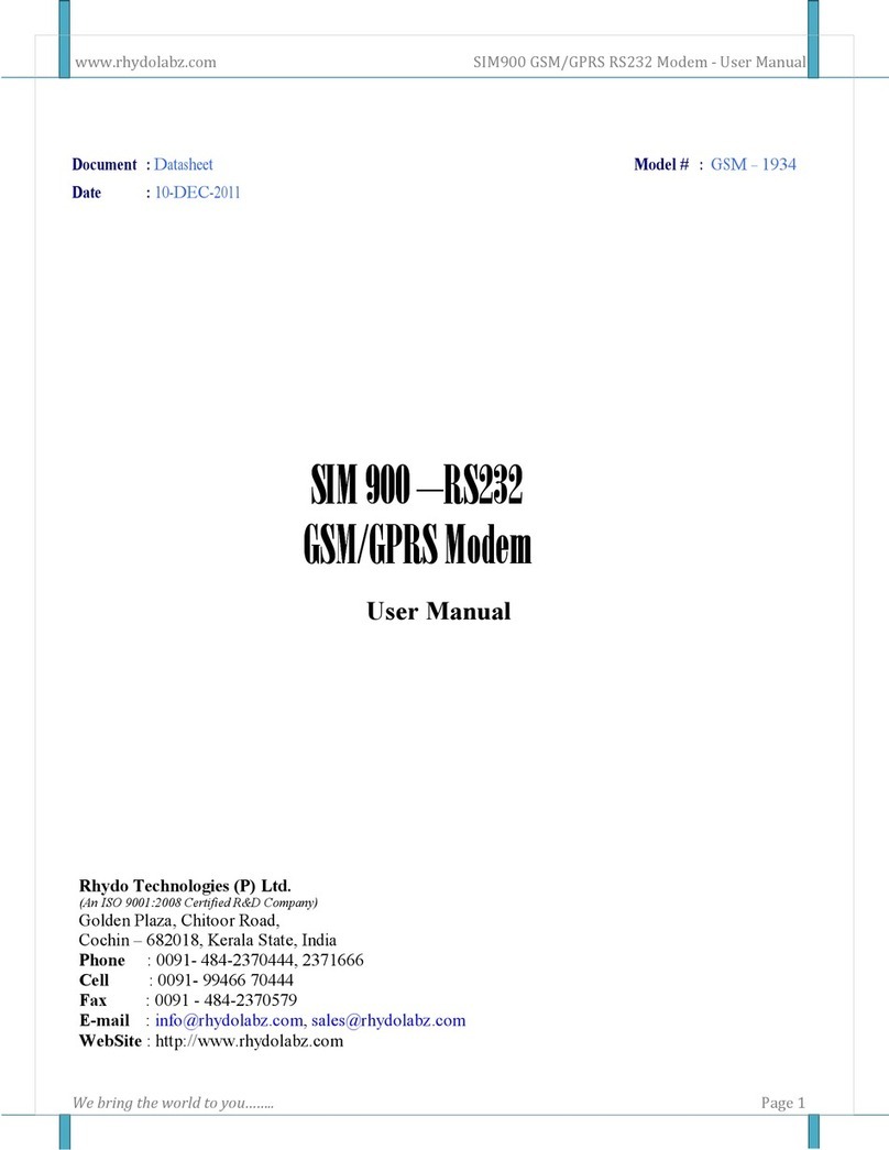 Rhydo SIM 900 -RS232 user manual