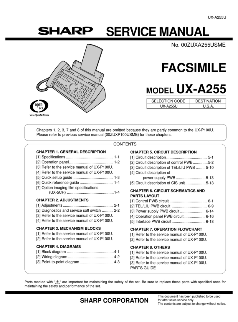 Sharp UX-A255U User manual Sharp UX-A255U User manual
