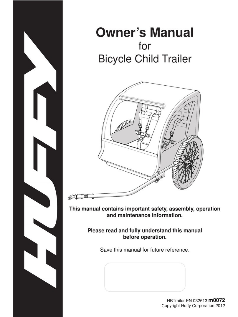 Huffy Bicycle Child Trailer owner's manual