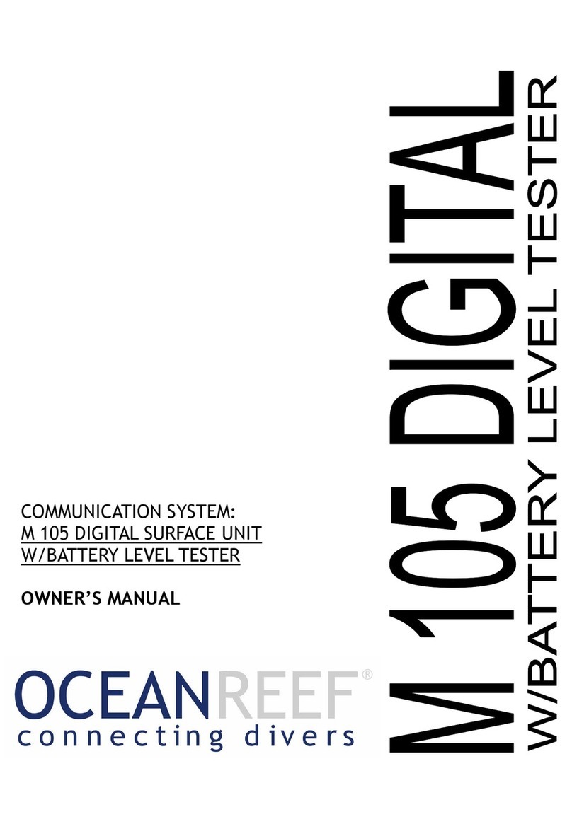 Ocean Reef M 105 owner's manual