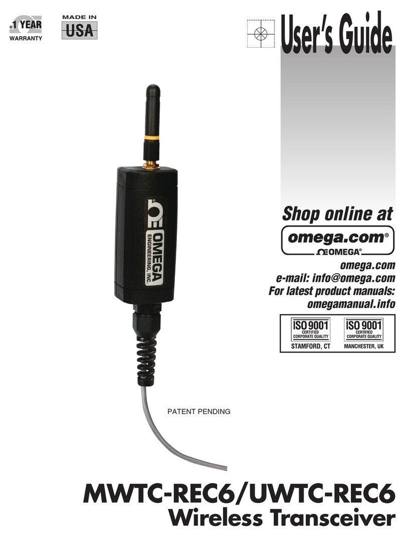 Omega MWTC-REC6 User manual