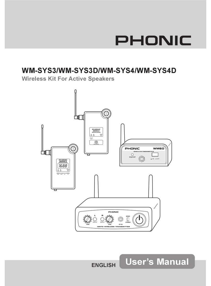 Phonic WM-SYS3 User manual