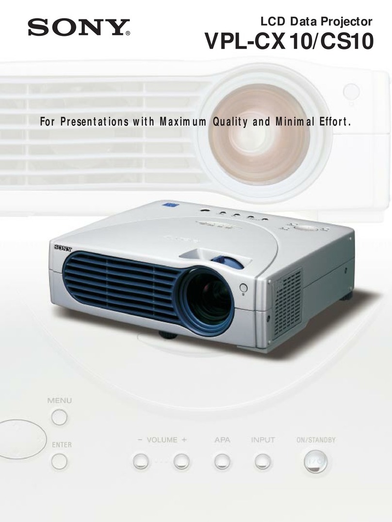 Sony VPL-CX10 Brochure & specs