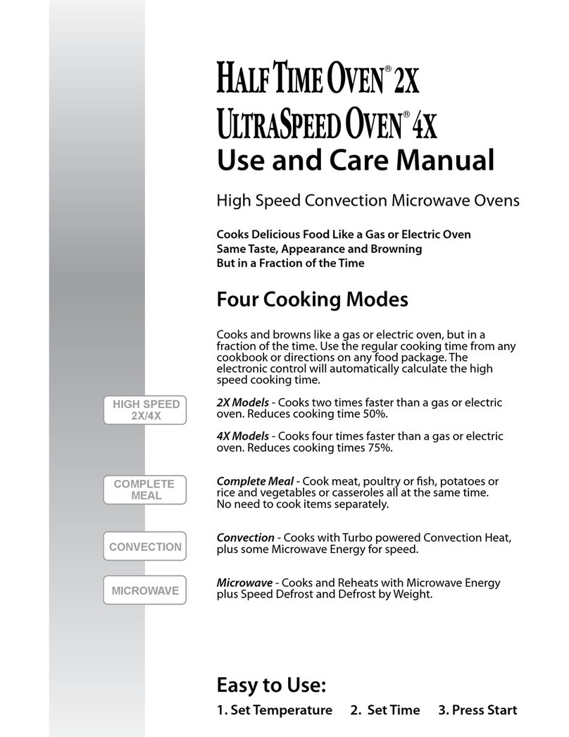 Apollo Half Time Oven 2X use and care manual