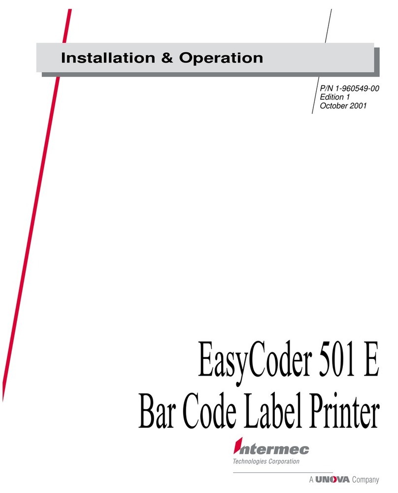 Intermec EasyCoder 501 E Installation & operation