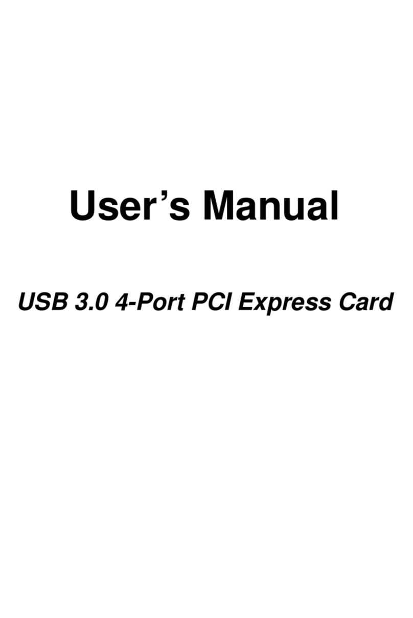 Hyperion USB 3.0 4-Port PCI Express Card user manual