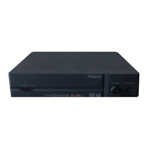 Roland Sound Canvas SC-55ST User manual