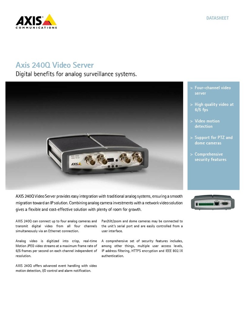 Axis 240Q Blade User manual