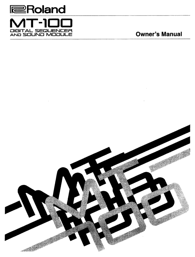 Roland MT-100 User manual