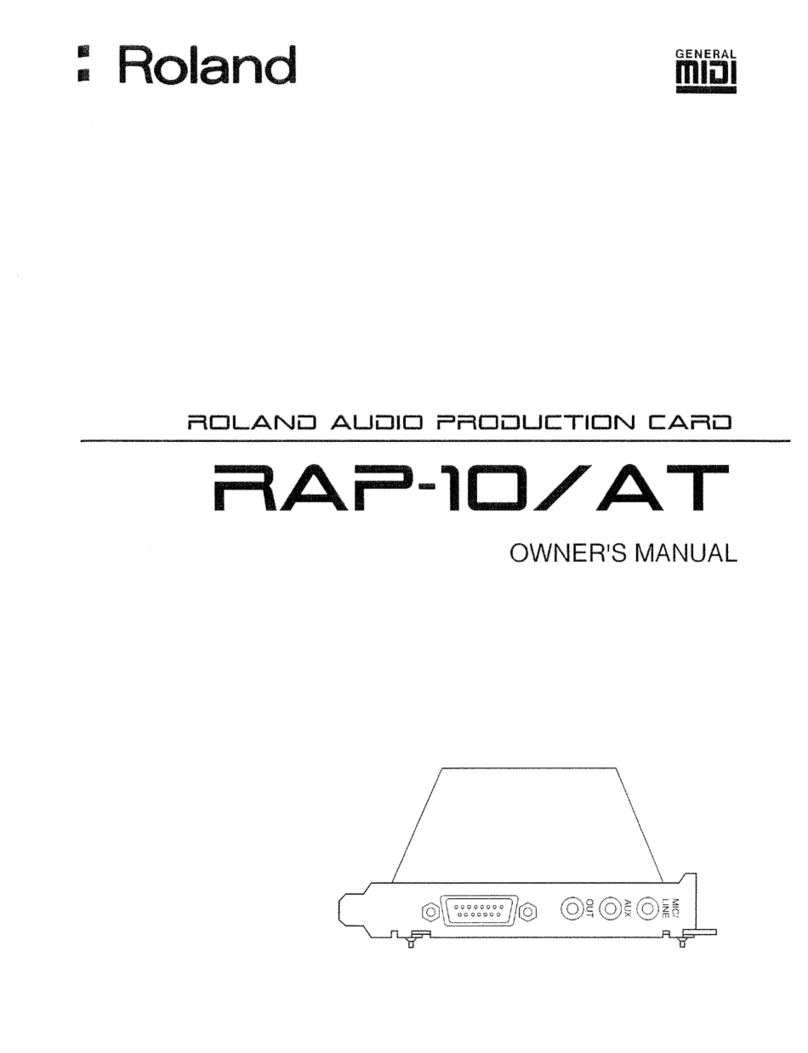 Roland RAP-10/AT User manual