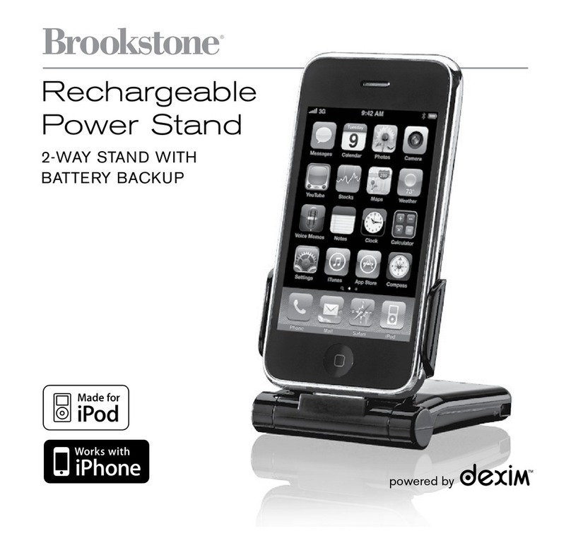 Brookstone Rechargeable Power Stand User manual