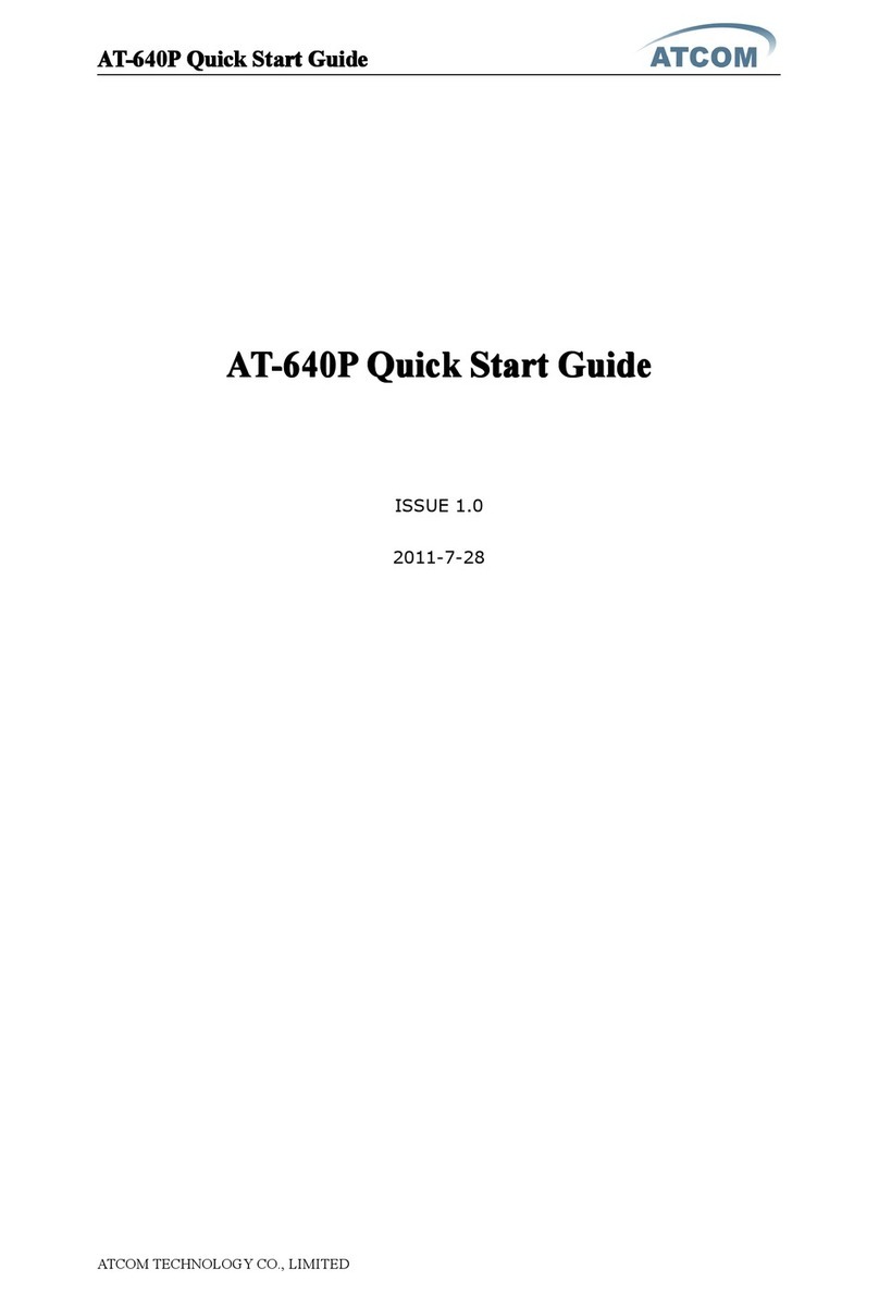 ATCOM AT-640P User manual
