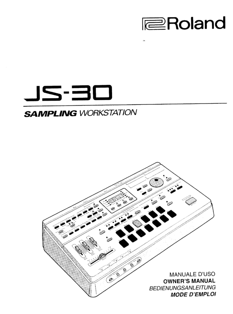 Roland JS-30 owner's manual
