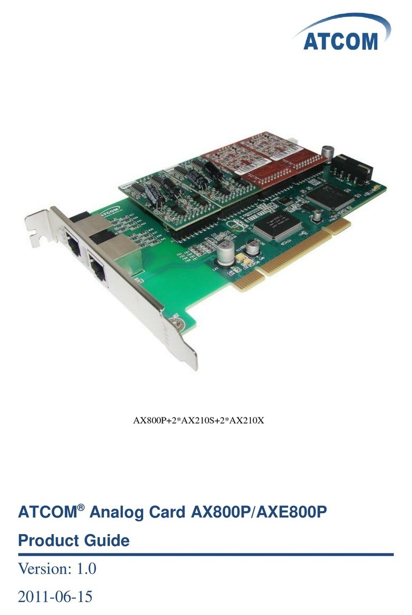 ATCOM AX-800P User manual