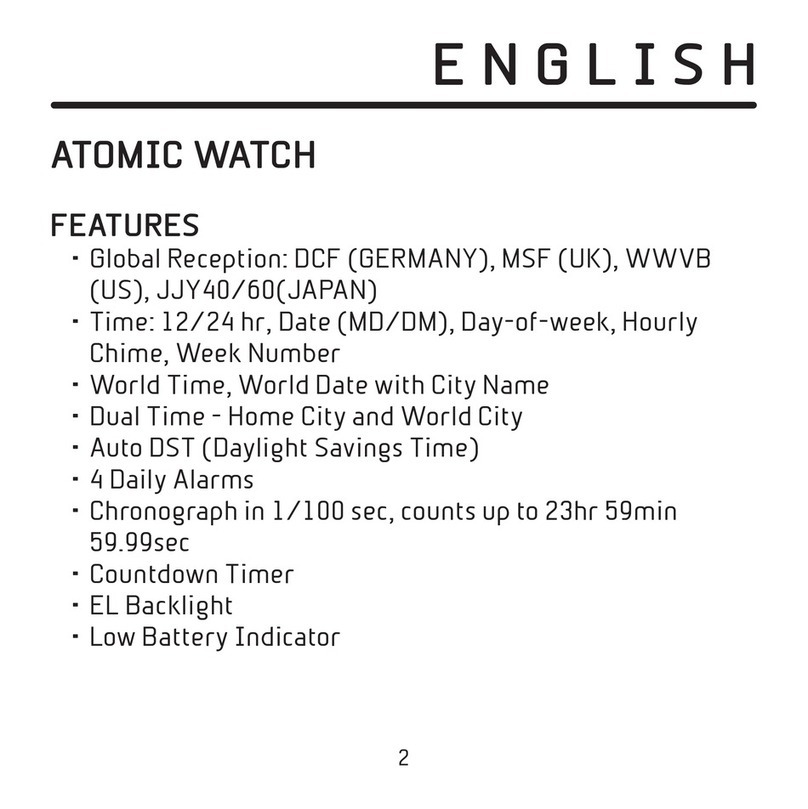 Fossil ATOMIC WATCH User manual Fossil ATOMIC WATCH User manual