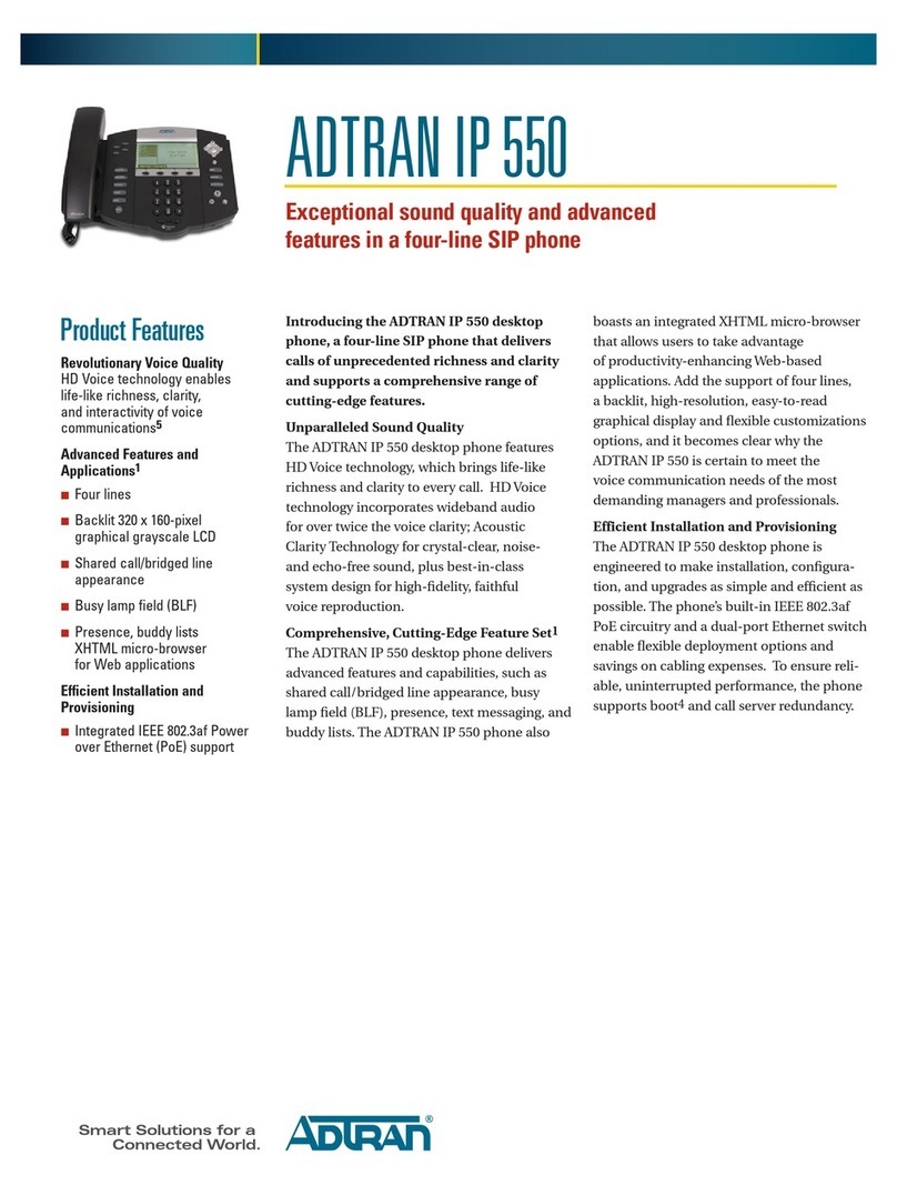 ADTRAN IP 550 Specifications