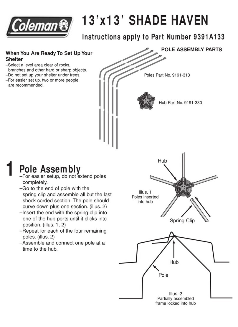 Coleman 9391A133 User manual