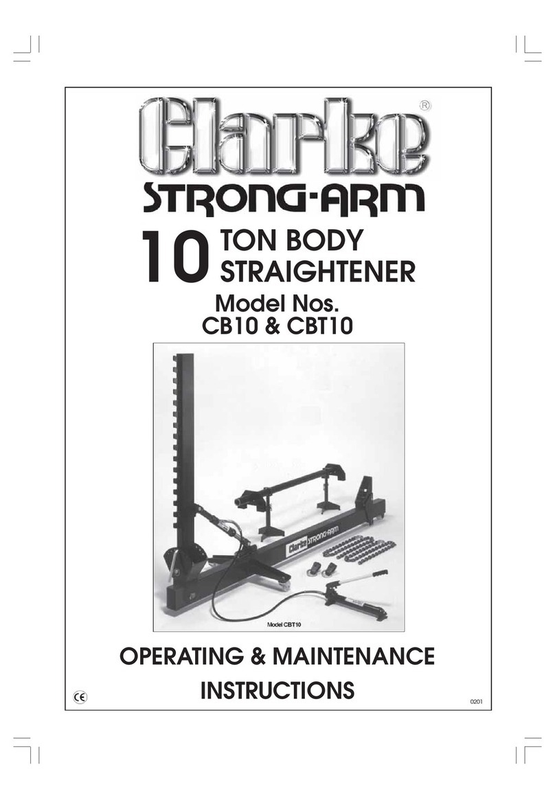Clarke STRONG-ARM CB10 Operating & maintenance instructions