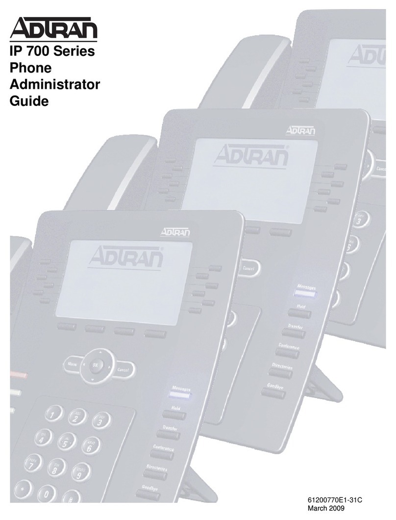 ADTRAN IP 700 Administrator's guide