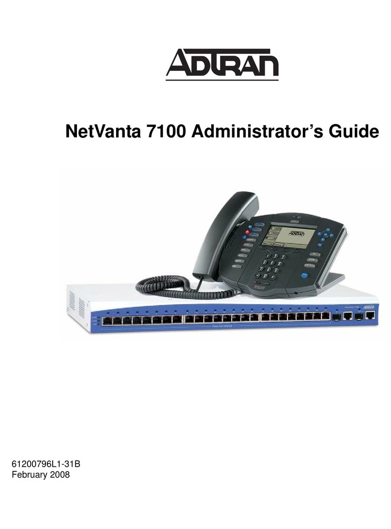 ADTRAN NetVanta 7100 Service manual